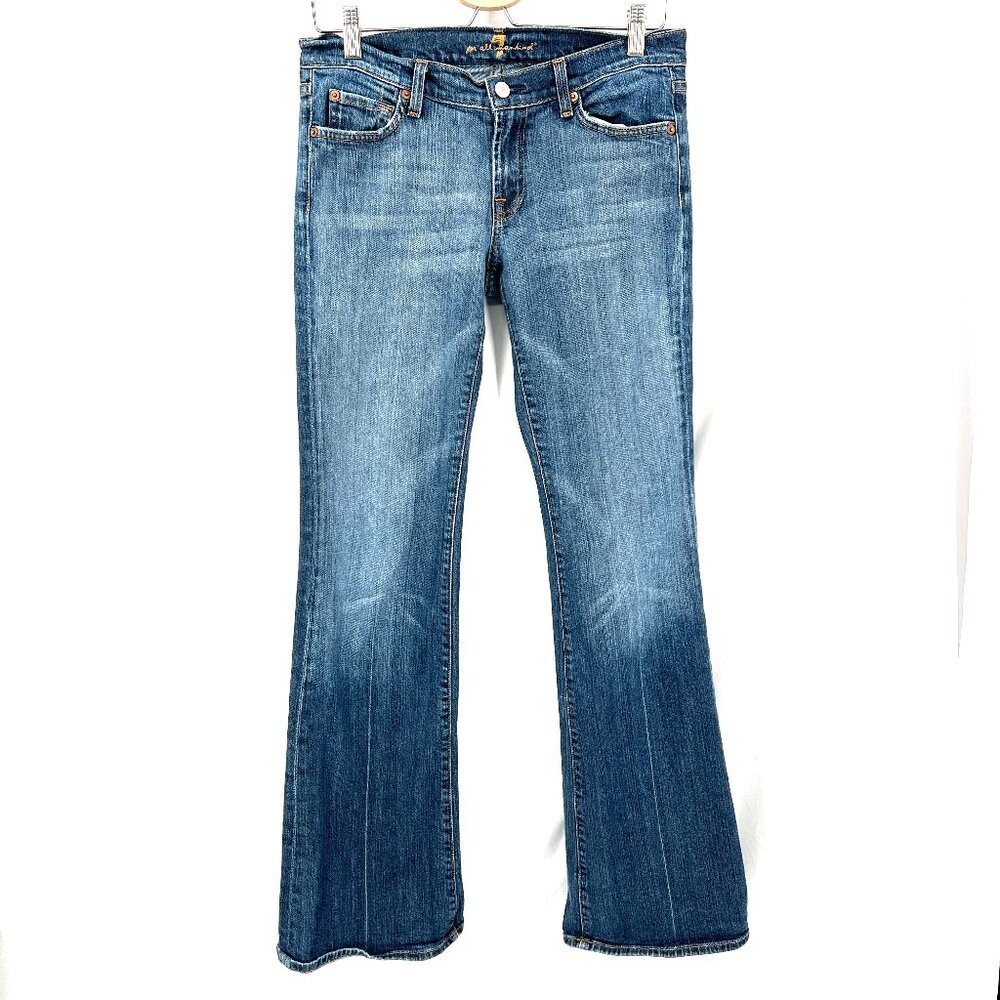 7 For All Mankind Women's Boot Cut Jeans - Medium Blue Wash